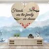 Nueva Etiqueta de Madera en Forma de Corazón Amigos Colgante de Madera en Forma de Corazón Regalo de Amistad Artesanías de Madera Decoraciones para el Hogar