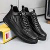 Botas Martin de caña alta transpirables nuevas para hombre de primavera y otoño Zapatos de cuero casual de negocios para hombre Zapatos deportivos de suela gruesa impermeables para hombre