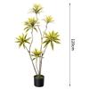 Planta Verde Artificial Transfronteiriça Lírio Bambu 1,8m Planta de Chão Planta de Vaso Estilo Nórdico Ins Decoração de Sala de Estar Interna Tamanho Grande