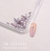 K9 nuevo súper flash imitación Huaping fondo cristal púrpura taladro de uñas en forma púrpura taladro mini taladro pegatina de uñas diamante joyería