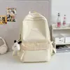 Mochila Escolar Simples para Meninas Alunos do Ensino Fundamental Alto Valor Aparente Pequena Fresca Ensino Médio Mochila de Grande Capacidade para Estudantes Universitários Mochila Leve