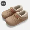 Bolsa impermeable y pantuflas de algodón para mujer, otoño e invierno, uso en interiores en casa, se pueden usar al aire libre, Birkenstock, en stock, venta al por mayor, pantuflas de algodón para hombre, invierno