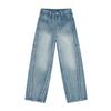 Ropa MTL Ropa para Hombre Nueva Versión Americana de Múltiples Capas Cimitarra Pantalones de Mezclilla Holgados para Hombre Modernos