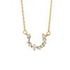 Collar de clavícula de plata esterlina S925 con incrustaciones de diamantes que combina con todo, colección de joyería para mujer, colgante largo con borlas de alta calidad, sencillo y japonés.