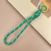 Cordão Colorido Novo para Celular Transfronteiriço, Corda Trançada Feita à Mão, Chaveiro para Capa de Celular DIY, Alça Destacável Anti-Perda para Garrafa de Água
