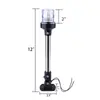 Luz de ancla LED marina, luz de advertencia de amarre de popa para yates y lanchas rápidas, luz de anillo blanco, luz superior de toldo