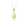 Colar de Jade Hetian Imitação Gota de Orquídea Pingente de Luxo Acessível para Meninas Nova Corrente de Clavícula Elegante de Alta Qualidade 2025