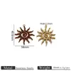 Pingente Sol Espiral Irregular de Aço Inoxidável Acessórios para Joias DIY Acessórios para Colar Pulseira Pingente Galvanizado