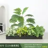 Simulación Planta Verde Paisajismo Maceta de Flores Divisor de Piso Floristería Artística Paisaje de Plantas Combinación de Macetas de Flores Planta en Maceta Artificial Bonsái Decoración