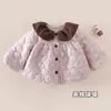 Casaco Feminino Outono Inverno Roupas de Algodão Bebê Inverno Quente Roupas de Algodão Bebê Pequeno Acolchoado Estiloso Algodão com Plus Veludo Jaqueta Top