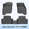 Adequado para Vw E-Golf 2015-2019 Tapetes de Chão TPE Material 3D para Todas as Estações Tapete de Porta-Malas Tapete de Encosto