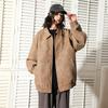 Chaqueta de Cuero Nueva para Hombre de Primavera y Otoño Chaqueta Estilo Coreano Chaqueta para Hombre Estilo Ropa de Trabajo Retro Moda Casual Solapa Chaqueta de Pareja