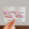 Nuevos Pasadores para el Cabello de Niñas Que No Dañan el Cabello, Pinzas BB con Diseño de Corazón, Alto Valor Estético, Pinzas para Flequillo Lateral para Niñas, Accesorios para el Cabello Lindos y Dulces
