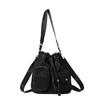 Bolso de axila de nailon con cordón de estilo coreano, diseño nicho de alta gama, bolso de cubo portátil, gran capacidad, bolso bandolera de tela Oxford