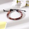 Pulseira de Couro Masculina Europeia e Americana Tecida à Mão Liga Metálica Olho do Diabo Pulseira de Couro Tendência de Joias da Moda