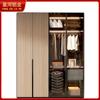 Muebles de Aluminio Completo Foshan Personalizado para Toda la Casa Moderno Simple Una Puerta de Piso a Techo Integral Metal Vestidor Armario de Aleación de Aluminio