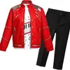 Disfraz de Jackson para niños, atuendo de superestrella de Halloween, disfraz de claqué rock and roll MJ, cosplay
