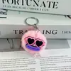 Chaveiro PomPom Fofo Engraçado Pingente Boca de Salsicha Feia Fofa Engraçada Par Melhor Amigo Bolsa de Estudante Pingente Lote