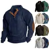 Sudadera de Pana Casual con Cuello Alto y Manga Larga para Hombre Talla Europea 5XL, Venta Caliente Transfronteriza Primavera y Otoño, En Stock