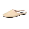 Zapatillas de Verano 2026 de Suela Blanda, Cómodas, de Moda, Nuevas, Versátiles, de Punta Cerrada, para Mujer, Sandalias Planas Cómodas de Punta Cuadrada