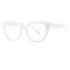 Óculos de Computador Feminino Elegante Estilo Gatinho Estampa de Leopardo Retro Estilo 2024 Modernos e Personalizados Lentes Planas Anti-Luz Azul