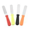 Espátula recta de 6 pulgadas con mango de plástico, espátula angular plegable, cuchillo para besos, espátula para pasteles, espátula de crema de acero inoxidable, herramienta para hornear