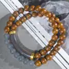Cuentas de Incienso, Fragancia Tienda Pera Ganso 0.8 Doble Círculo Pulsera DIY Pulsera de Rosario para Hombres y Mujeres Accesorios de Media Pulsera Cuentas de Buda