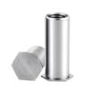 Tornillo remache prisionero de acero inoxidable para remachado ciego, columna de tuerca remache, placa de presión, tornillo remache BSOS-M2M2.5M3M4M5M6