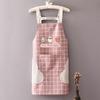 Avental de cozinha impermeável para uso doméstico, macacão à prova de óleo, roupa de trabalho, moda adulta, cintura para cozinhar, estilo ocidental, jantar, manga comprida, feminino