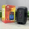 Nuevas luces de llama dobles de 8 pulgadas, luces coloridas, escenario cuadrado, baile, altavoz Bluetooth, micrófono con cable para exteriores OTY-809