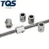 Braçadeira de Cabo de Aço Inoxidável Dispositivo de Travamento Conector Protetor de Coluna Braçadeira de Tensionamento de Guarda-corpo Luva Cabeça de Travamento da Bainha