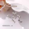 Popular online celebridade ballet sapatos arco tridimensional unhas jóias japonesas pérola fita decorações de unhas atacado