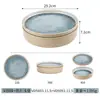 Série Mar Estelar Louça de Melamina Panela Quente Churrasco Restaurante Buffet Tigelas e Pratos Criativos de Imitação de Porcelana Prato para Molho Conjunto de Louças