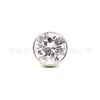 Paquete de Clavo de Titanio F136 con Cierre Mariposa Integrado de Circonita 5A Aretes para Oído Joyería para Piercing Corporal de Aleación de Titanio G23
