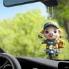 Mochila Creativa Transfronteriza de Alta Calidad con Personaje de Gato y Perro 2D, Accesorio para Coche, Llavero Acrílico al por Mayor para Amigos