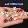 Pegamento de Plata Pura S999 Colgante Bendición Árbol de Navidad Colgante Cristal Texto Juguete Cuerda Trenzada a Mano Collar Accesorios DIY