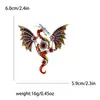 Ano do Dragão Europeu e Americano Personalidade Exagerada Dragão Ocidental Dragão Mecânico Voador Broche Versátil Alfinete de Broche Liga Esmalte