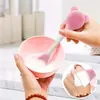 Escova de Silicone 2 em 1 para Limpeza Facial e Aplicação de Máscara, Ferramenta de Duas Pontas para Limpeza Profunda, Esfoliação e Cuidados com os Poros