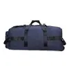 Mochila de Grande Capacidade Mochila de Viagem para Exterior Bolsa de Bagagem Bolsa de Viagem Portátil Bolsa de Armazenamento Dobrável para Camping com Rodas