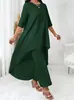 Blusas Sueltas de Manga Media para Mujer, Color Multicolor, Temperamento Casual, Estilo Versátil, Diseño Simple Adelgazante, Suministro Mayorista de Ropa para Mujer