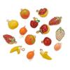 Serie de Dibujos Animados Goteando Aceite Colgante de Fruta Acero Inoxidable Joyería Collar Pulsera Colgante de Fresa Plátano Manzana Accesorios
