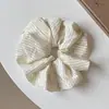 Elástico de Cabelo Grande de Bolinhas Estilo Francês Preguiçoso para Rabo de Cavalo Baixo Corda de Cabelo Elegante Elástico de Cabelo Suave Não Danifica para Mulheres