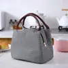 Bolsa de Lonchera a Rayas de Moda, Bolsa Térmica, Bolsa de Almuerzo de Gran Capacidad, Bolsa de Almuerzo Impermeable y a Prueba de Aceite con Bolsa para Arroz, Bolsa para Comida al Aire Libre