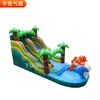 Fábrica direta de escorregador aquático inflável para exteriores equipamento de diversão infantil para exteriores Castelo Travesso Inflável Trampolim Piscina