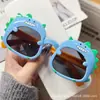 Gafas de Dibujos Animados Lindas y Modernas, Gafas de Sol Divertidas de Dinosaurio para Niños, Gafas de Sol Anti-UV para Niños y Niñas, Gafas de Sol Modernas para Proteger del Sol