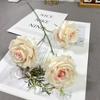 Rosa Corolla de 3 Cabezas, Rosa Redonda, Techo de Salón de Bodas, Guía de Carretera de Alta Gama, Flor Decorativa, Flor para Proyecto de Hotel