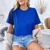 [Camiseta de algodón talla europea] Sin diferencia de precio con la fábrica de origen, Venta al por mayor de camisetas lisas de color puro, Soporta lotes mixtos, Soporta una pieza