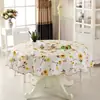 Toalha de mesa redonda, toalha de mesa lavável para sala de jantar, toalha de mesa para mesa de centro, à prova d'água, à prova de óleo, hotel, restaurante, anti-PVC, toalha de mesa quadrada para sala de jantar
