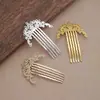 Pente de Cabelo de Liga de Cinco Dentes Estilo Antigo Acessórios de Presilha de Cabelo DIY Metal Conserva Cor Ornamentos de Cabelo de Metal Presilha de Cabelo Palaciana Retro Fabricante Atacado