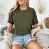 [Camiseta de algodón talla europea] Sin diferencia de precio con la fábrica de origen, Venta al por mayor de camisetas lisas de color puro, Soporta lotes mixtos, Soporta una pieza